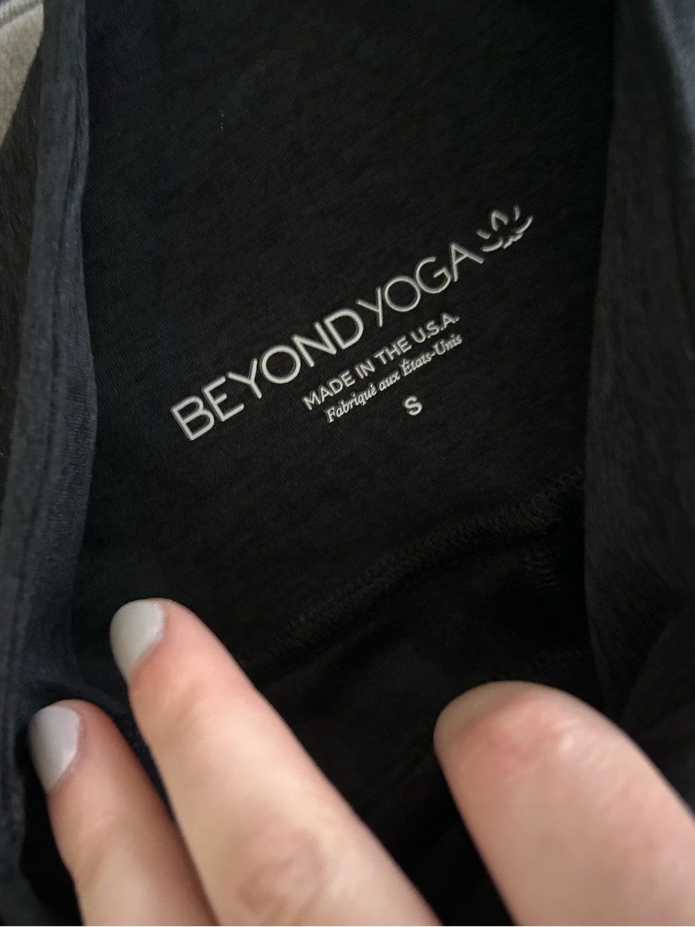 Beyond Yoga Charcoal Gray Spacedye Leggings small - Picture 4 of 5